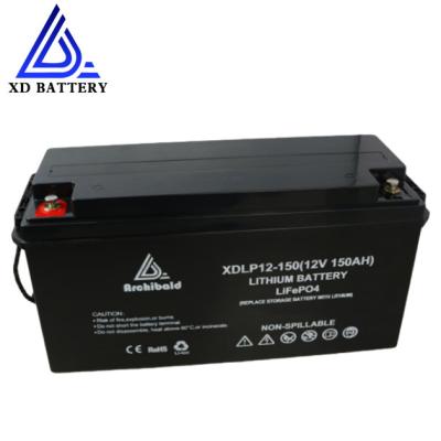 China 12V 150AH Lifepo4 Lithium Marine Batteries For RVs Caravans for sale