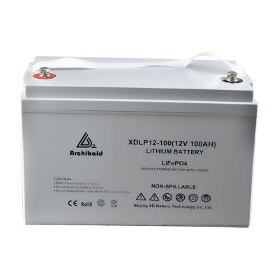 China Het Lithium12v Lifepo4 Batterij 100AH van de Motorhome Diepe Cyclus Te koop