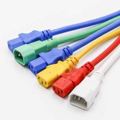 China Telecommunication 20-Amp/250-Volt 4--6-8-10 Feet Mains Cord IEC 60320 C19 to IEC 60320 C20, Red for sale