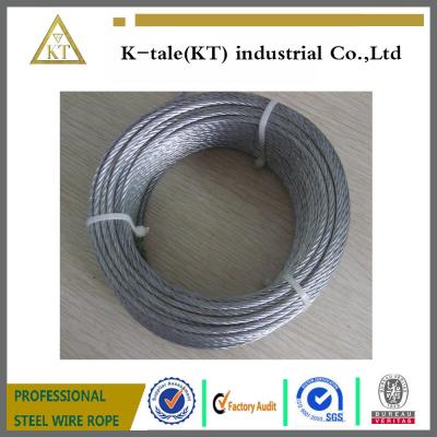 China 6x19+FC stainless steel cable for metal building for sale