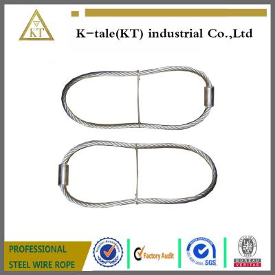 China 7*7 6.0mm Pressed Galvanized Steel Cable Sling for sale