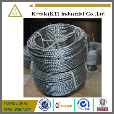 China Hgih tension free sample Galvanized steel wire rope for sale