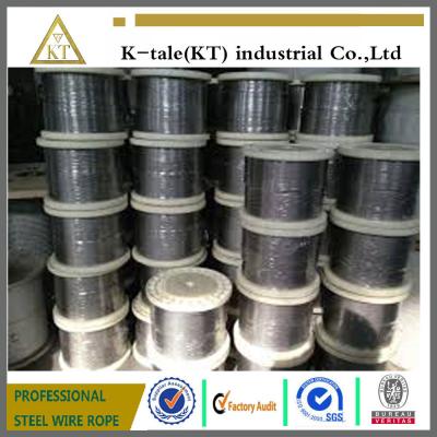 China 0.65-0.8 Manufacturer of 7mm stainless steel wire rope 1x19 for sale