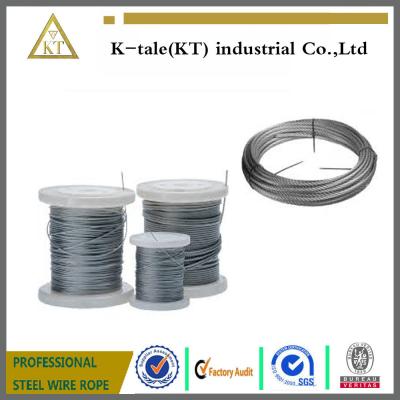 China Stainless Steel Wire rope  for sale in walmart plastic wheel/ 316 stainless steel wire rope for plant for sale