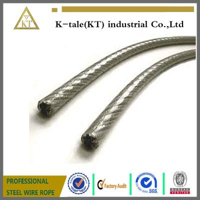 China Plastic Coated PE PVC Covered Stainless Steel Rope for sale