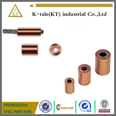 China Round Copper Ferrule End Stop for Crimping Wire Rope for sale