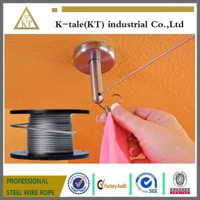 China promotion stock galvanized Aircraft Cable / steel wire rope for  fixed for sale