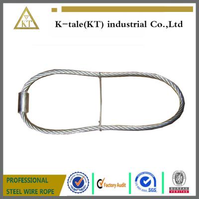 China rigging wire rope sling  stainles steel wire rope sling with ferrule and iron wire made in china for sale