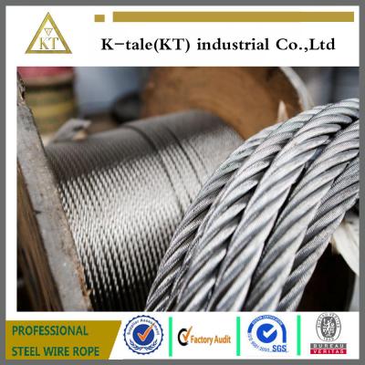 China ISO9001 Supply High Strong A2 A4 SUS304 316 Stainless Steel Wire Rope  7*19 4mm for sale