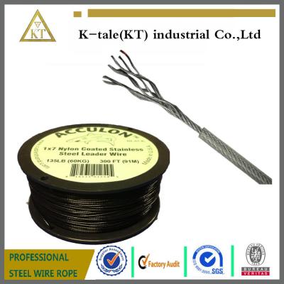 China hot sale in usa 0.9-2mm PA/PVC/Nylon coated stainless steel wire rope for equipment for sale