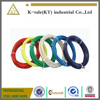 China 6mm clear PVC plastic coated galvanized steel wire rope boat PRICE PER METER for sale