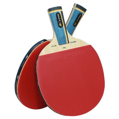 China Wooden +Rubber+Sponge Factory Customized Best Raw Wood 7 Layers Ping Pong Paddle Table Tennis Racket Case Wholesale Price for sale