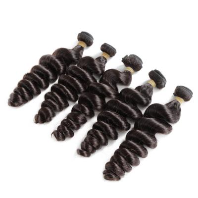 China Loose Wave 100% Raw Unprocessed Virgin Cuticle Aligned Hair , Indian Hair Loose Deep Wave Bundles Raw Indian Hair Extensions for sale