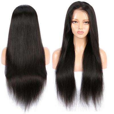 China Human Lace Front Wigs, 10A Straight Grade 13x4 13x6 Silky Straight Headband Indian Hair Body Wave Pre Plucked Raw Indian Wig For Woman for sale