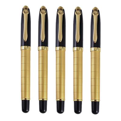 China Gift Box Pen: Rollerball Pen China Manufacturer High Quality Luxury New Trackball Branded Pens Gold Business Gift Metal Pen for sale