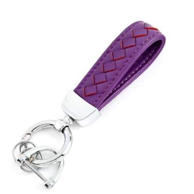 China Portable Genuine Leather Car Key Chain Holder Car Locks Sturdy Key Chain for Men and Women for sale