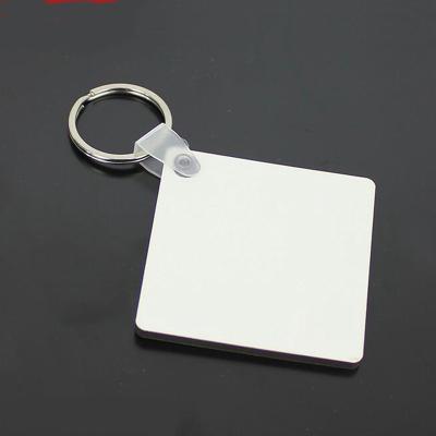 China Gifts Blank Heat Transfer Key Chain Wooden Printable Sublimation MDF Key Chain for sale