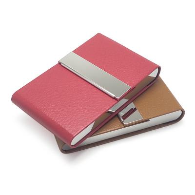 China Gift Card Holder Logo Card Holder PU Business Card Holder Simple Leather Advertising Leather Box for sale