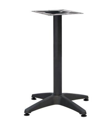 China Contemporary 4 Legs Die Cast Base Aluminum Black Table Base Lightweight Outdoor Table Restaurant for sale