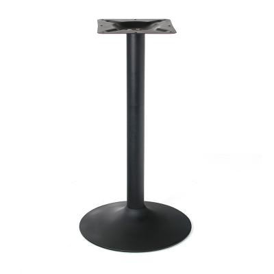 China Quality: Top Modern Cheap Black Bar Around Cafe Dining Large Pedestal Cafe Restaurant Dining Tulip Table Base for sale