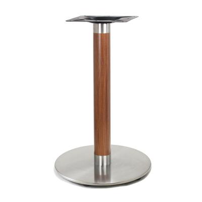 China Contemporary Simple Round Stainless Steel Table Leg Hardware Metal Dining Table Base Furniture Accessory for sale