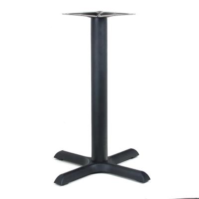 China Contemporary wholesale restaurant furniture powder coating metal cast iron cross coffee table base for sale