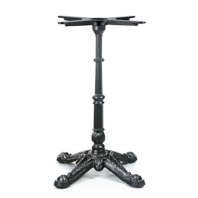 China Contemporary Hot Selling Dining Room Antique Black Cast Iron Table Base 4 Legs For Bar for sale