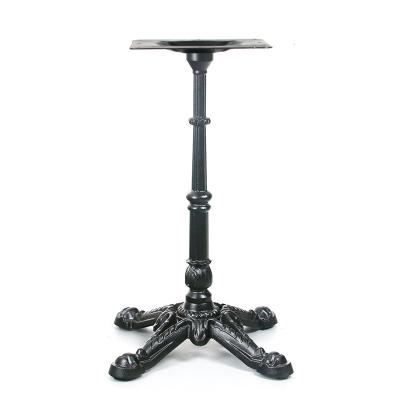 China Contemporary Design Vintage Foshan Cast Iron Bistro Table Base Durable Dining Table Base With A 4 Leg Bottom for sale