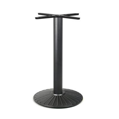 China Contemporary Hot Selling Outdoor Black Industrial Hotel Metal Dining Table Bases for sale