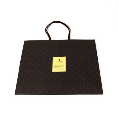 China Recycled Materials Customer Tote Carrier Bag In Custom Handmade Cosmetic Paper Gift Bags for sale