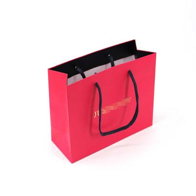 China Eco Friendly Recycled Materials Custom Thank You Gift Luxury Shopping Packaging Paper Bags With Handle for sale