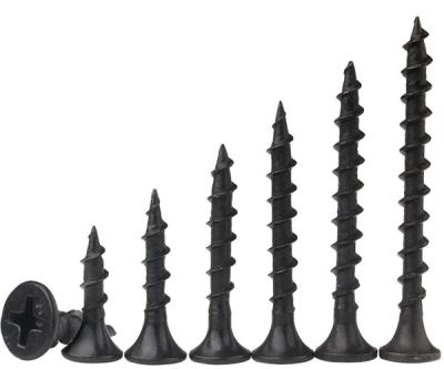 China Round Factory Sells Fine Drywall 1 1/4 Black Phosphate Thread Self Drilling Drywall Screw 1 1/4 for sale