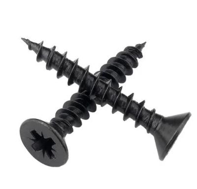 China Round Carbon Steel Hardened Bugle Head Black Phosphating Drywall Screw for sale