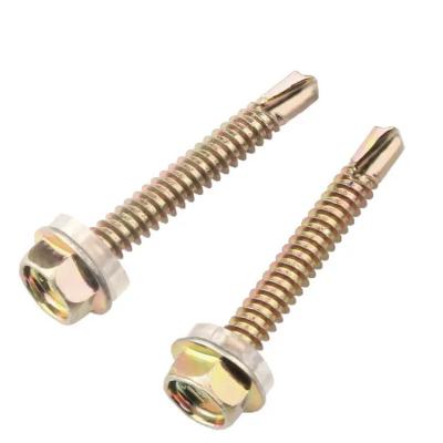 China Pan Hex Head Tapping Screw Self Drilling Screw Hex Head Wood Screws for sale