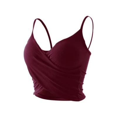 China Joker Underwear Sexy Camisole Breathable Wearing Short Interior With Careful Machine Bottoming Beautiful Bra Underwear Women Back for sale