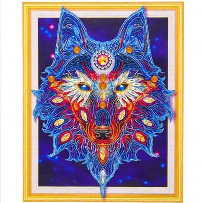 China Full Drill VANCY Arts 2020 New Special Shaped Wolf 5d Diamond Painting With Tools for sale