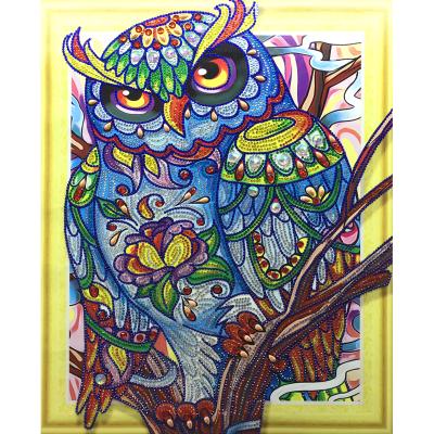 China Diamond Painting Kit Mosaic Special shape faux stone open Owl Diy Crystal 5d Diamond Painting Kit for sale