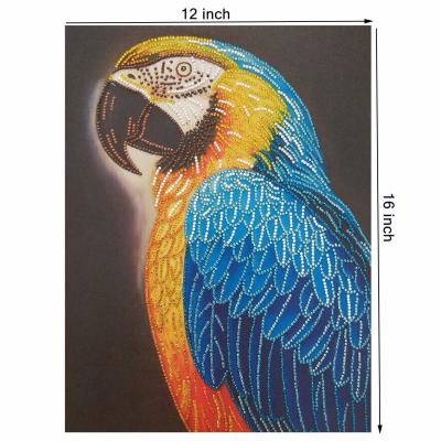 China Recently Popular Partial Drill VANCY ARTS Parrot Painting Diamond For Decoration for sale