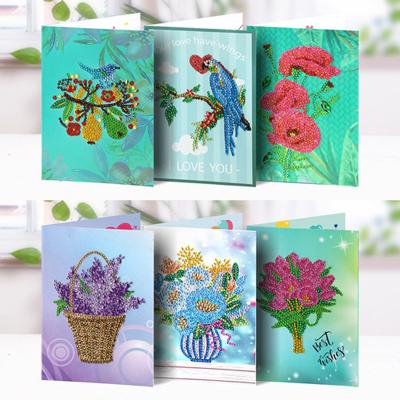 China Europe or USA 5D Shaped Special Diamond Handmade Diy Christmas Clever Card for Creative Holiday Greeting Card for sale