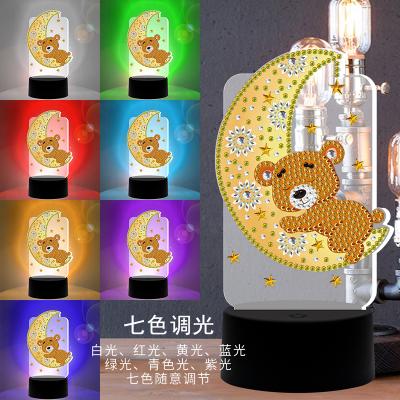 China VANCY Abstract ARTS 5d Diy Diamond Painting Diamond Lamp With Multicolor Complete Tool Kits for sale