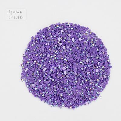 China Diamond Painting ab drills Diamond Painting ab drills 208AB square purple color DMC pearl diamond ab for sale