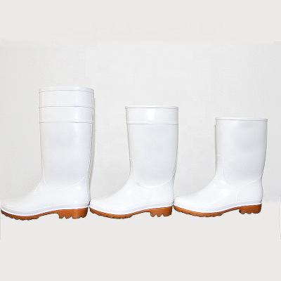 Chine Insulative Safety Silicone Rubber PVC Reusable Unisex White Rain Boots à vendre