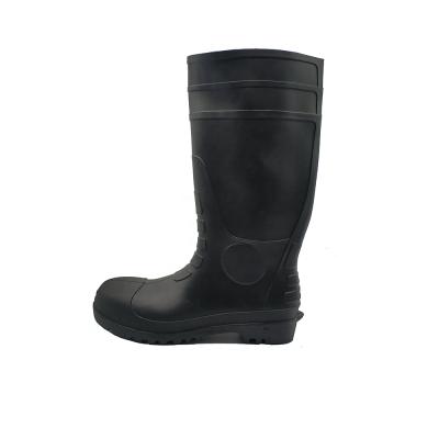 Chine Cheapest Mining Industrial Custom Density Light Weight Steel Waterproof Gas Station Single Toe PVC Boots à vendre