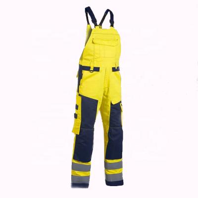 China Cverall Mesh Men Cheap Reflective Tape 100% Orange Work Trousers High Visibility Polyester High Visibility Work Uniform Te koop