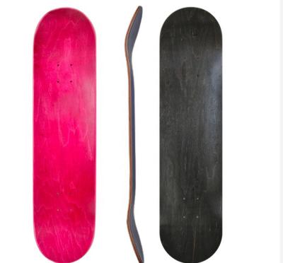 China Outdoor Sport Game Customized 7 Layer Maple Skateboard Decks 1-7 Decks 1-7 Canadian OEM Veneer Empty Colorful Spot for sale