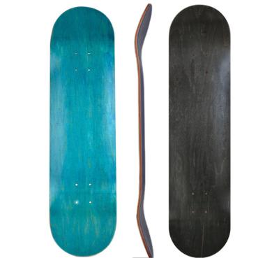 China Outdoor Sport Game Hotsale OEM Colored Empty Skateboard Decks 7 Ply Maple Blank Canadian Skateboard Deck for sale