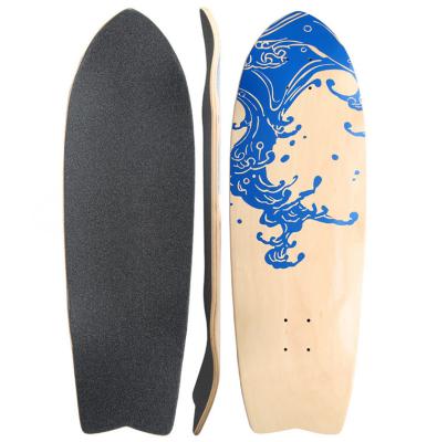 China Youth Wholesale 7 Wield Custom Maple Print Skateboard Deck for sale