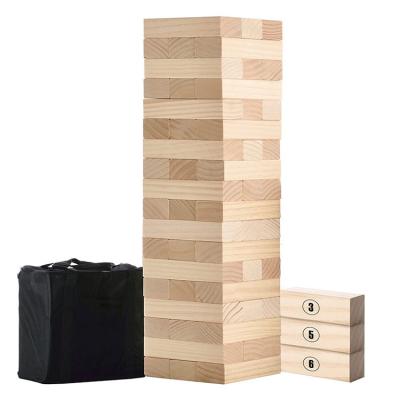 China Interesting High Quality Wooden Tumbling Tower Pine Tumbling Giant Tumbling Tower for sale