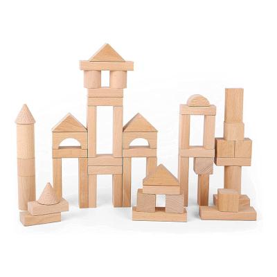 China DIY Building Brick Building Blocks Best Architecture Wooden Building Block Price-Effective Wooden Toys For Children for sale