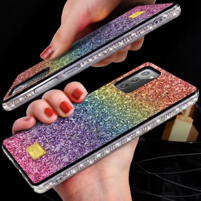 China Factory direct sale shockproof suitable for Samsung S22 explosion shell A32 flash powder s21 skin ultra A12 gradient S21FE mobile phone for sale